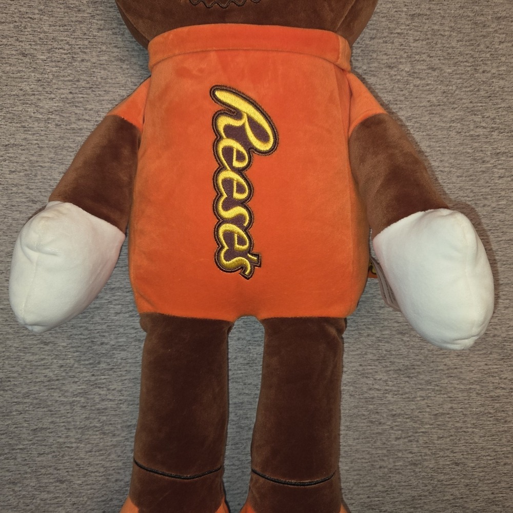 RARE Reese's Candy Advertising Plush Doll Brown Orange Collectible Character NEW - Picture 3 of 9